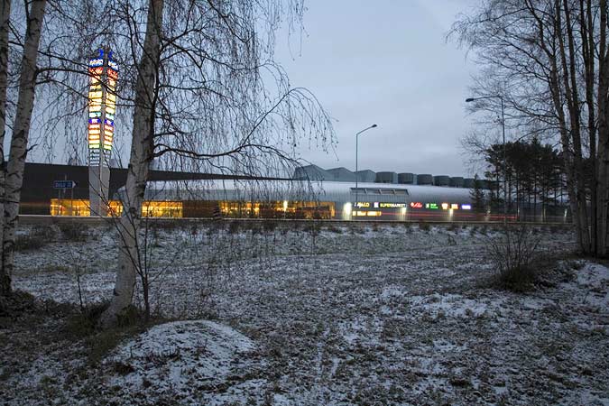 Toikka - shopping center sign.