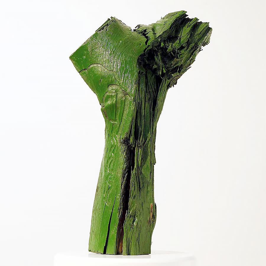 TOIKKA sculpture - colored wood.